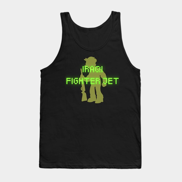 Willie the Iraqi Fighter Jet Tank Top by kvothewordslinger